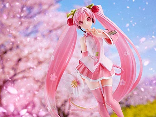 Nueva figura de Anime Hatsune Miku, sakura rosa, posición sentada, figura de acción de PVC, modelo de juguete, decoración, regalos coleccionabl Nueva figura de Anime Hatsune Miku, sakura rosa, posición sentada, figura de acción de PVC, modelo de juguete, decoración, regalos coleccionabl