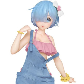 Figura -Re:Zero Starting Life in Another World Rem Original Salopette Swimwear Version Renewal Precious Statue
