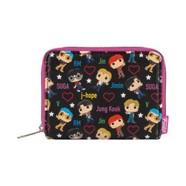 Cartera -BTS Band with Hearts