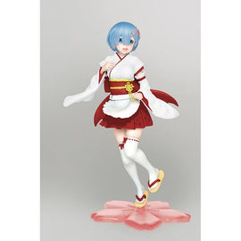 Figura - Re: Zero - Starting Life in Another World Rem Japanese Maid Version Renewal Edition Precious Prize Statue