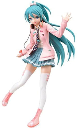 Figura Sega Project Diva Arcade Future Tone Hatsune Miku Super Premium Action Figure Ribbon Girl, 9"