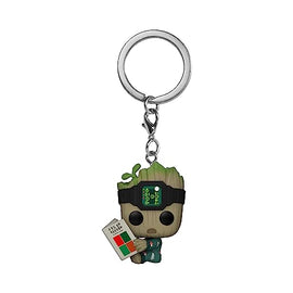 Funko POP Keychain: IAG- Groot PJs w/book