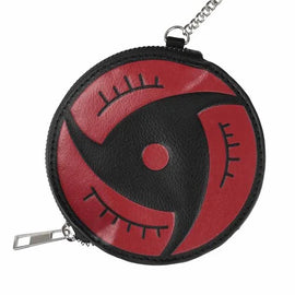 Mini Mochila Bioworld - Naruto Shippuden Cloud Mini Backpack and Sharingan Coin Purse