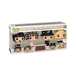 Funko Pop! Rocks: Queen - I Want to Break Free 4-Pack, Freddie Mercury, Brian May, John Deacon, Roger Taylor