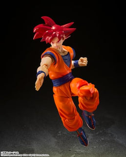 Figura Articulada S.H Figuarts - TAMASHII NATIONS - Dragon Ball Super - Super Saiyan God Son Goku Saiyan Dios