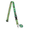 Landayrd con Porta gafete - Teenage Mutant Ninja Turtles Heroes in a Halfshell 22-Inch Lanyard With Shell Charm and Clear ID Sleeve