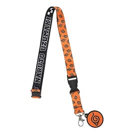 Lanyard Naruto Shippuden The Nine 22-Inch Lanyard with Rubber Charm and Clear ID Sleeve
