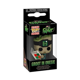 Funko POP Keychain: IAG- Groot PJs w/book