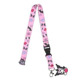 Lanyard Kuromi Cherries & Cookies 22-Inch Lanyard With Kuromi Charm and Clear ID Sleeve
