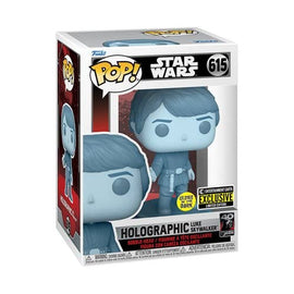 Funko POP! Star Wars: Return of The Jedi 40th Hologram Luke Glow-in-The-Dark Pop! Figura de vinilo - Entertainment Earth Exclusivo