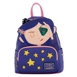 Mini Mochila Loungefly Standard Laika Coraline Stars