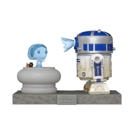 Funko Pop! Deluxe: Star Wars: R2-D2 and Princess Leia Hologram