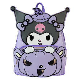 Mini Mochila Loungefly Sanrio Kuromi Pumpkin - Glow In The Dark