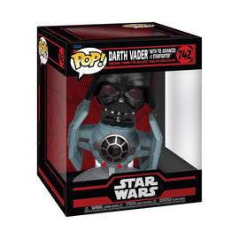 Funko Pop! Rides Deluxe: Star Wars: Star Wars Darkside - Darth Vader with Tie Advanced x1 Starfighter