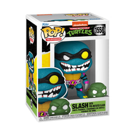 Funko Pop! & Buddy: Teenage Mutant Ninja Turtles - Slash with Pre-mutated Slash