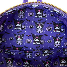 Mini Mochila Loungefly Sanrio Kuromi Pumpkin - Glow In The Dark