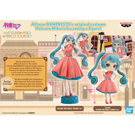 Figura Banpresto - Hatsune Miku - Hatsune Miku World Journey vol. 1, Bandai Spirits Figure