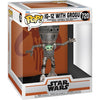 Funko Pop! Star Wars: The Mandalorian Lights and Sounds Deluxe IG-12 with Grogu,