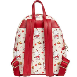 Mini Mochila Loungefly Sanrio Pochacco Hearts Mini-Backpack- Entertainment Earth Exclusive