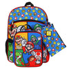 Mochila Bioworld Super Mario Bros Characters & Power-Ups 16" Youth 5-Piece Backpack Set