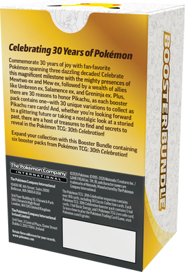 Pokemon TCG: 30th Celebration- Booster Bundle -ingles