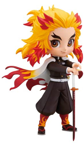 Figura Banpresto - Demon Slayer - Q posket - Figura de Kyojuro Rengoku versión 1