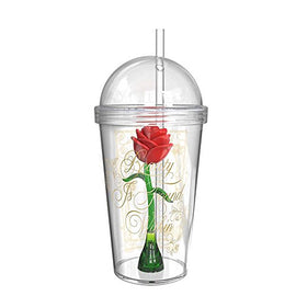Beauty And The Beast  Vasos Con diseño de rosas, 236 ml