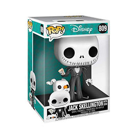 Funko Pop! Disney: The Nightmare Before Christmas - 10 Inch Jack Skellington with Zero,
