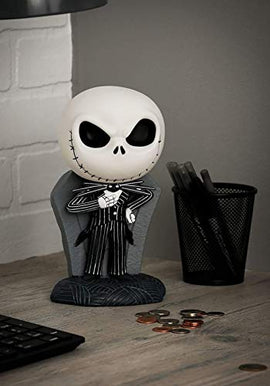 Figura - Nightmare Before Christmas Jack Skellington - Alcancia de PVC, Multicolor, estándar