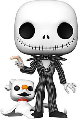 Funko Pop! Disney: The Nightmare Before Christmas - 10 Inch Jack Skellington with Zero,