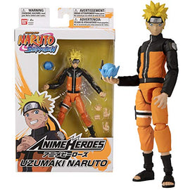 Anime Heroes -Bandai 15cm Uzumaki Naruto-Figura Articulada y Accesorios