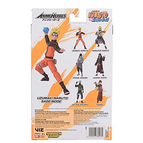 Bandai-figura De Acción Articulada SHF Naruto 2,0, Modelo En Caja