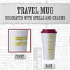 Harry Potter Spells 15 oz. Plastic Travel Mug -Termo-  445 ml,