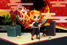 Figura Banpresto - Demon Slayer - Q posket - Figura de Kyojuro Rengoku versión 1