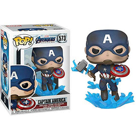 Funko Pop! Marvel: Avengers Endgame - Captain America with Broken Shield & Mjoinir
