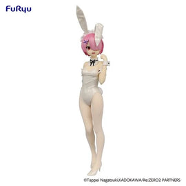 Figura Re:Zero - Starting Life in Another World Ram BiCute Bunnies White Color Version Statue