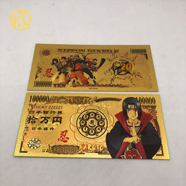 Boleto Dorado Plástico - PREMIUM - Conmemorativo Anime -Naruto