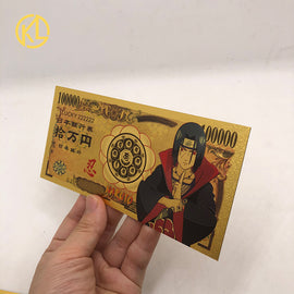 Boleto Dorado Plástico - PREMIUM - Conmemorativo Anime -Naruto