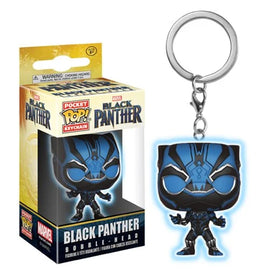 Llavero Pop! Black Panther Blue Glow Pocket Pop!