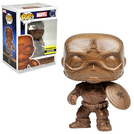 Funko Pop! Captain America Wood Deco  Entertainment Earth Exclusive