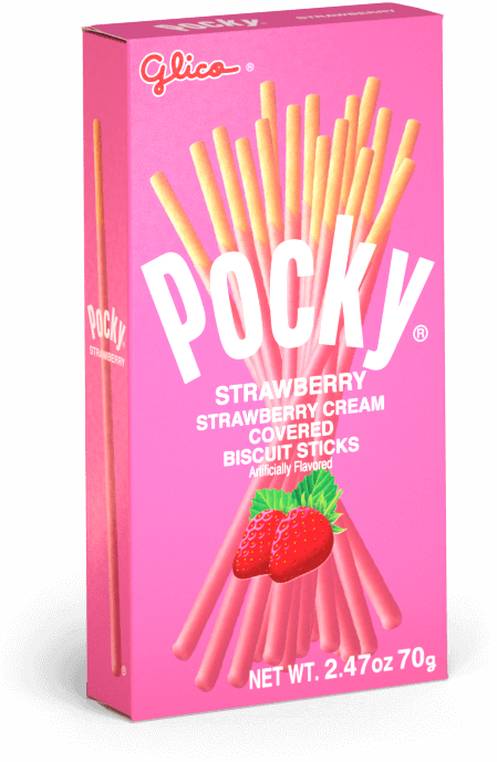 Galletas Pocky Cubierta Sabor Fresa 46 Gr