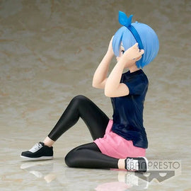 Figura Banpresto Re: Zero Relax time Rem Training style ver. PVC Figure