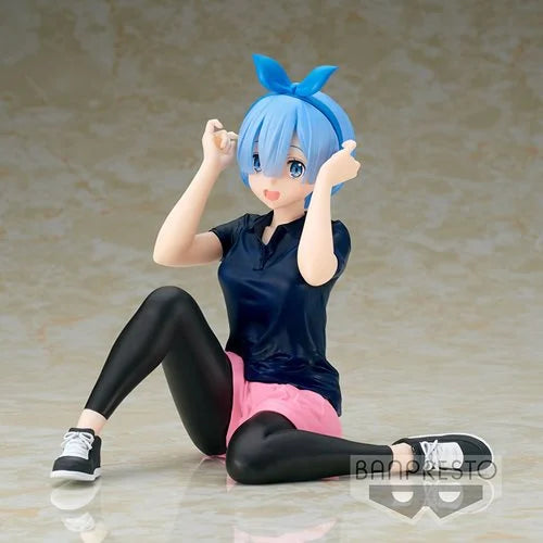 Figura Banpresto Re: Zero Relax time Rem Training style ver. PVC Figure