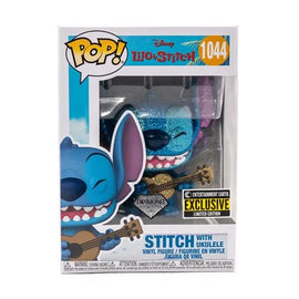 Funko pop! Lilo & Stitch Stitch with Ukulele Diamond Glitter ! Vinyl Figure - Entertainment Earth Exclusive