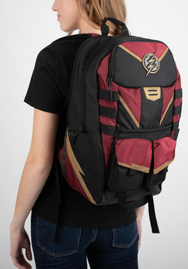 The Flash Black and Maroon Backpack -Mochila Flash