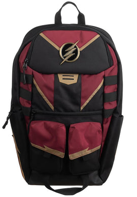 The Flash Black and Maroon Backpack -Mochila Flash